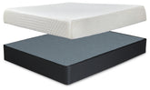 J&M Furniture - Ashley Furniture - 10 Inch Chime Memory Foam King Mattress and Foundation - King Mattress and Foundation - M699M1